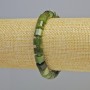 Canadian Jadeite Bracelet, natural stone faceted rondelle, diameter 8x6mm+- (stretch), length 18cm+- with seed beads