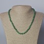 Chrysoprase Necklace, Natural Stone Smooth Round Beads, Diameter 6.5mm+-, Length 45-46cm+