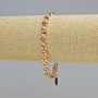 Xuping Bracelet 18K Gold Plating with White Rhinestones, thickness 6mm+-, length 17-21cm+