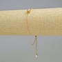 Bracelet Xuping 18K Gold Plated with White Crystals, thickness 1.8 mm, 6 mm+-, length 19–24 cm+