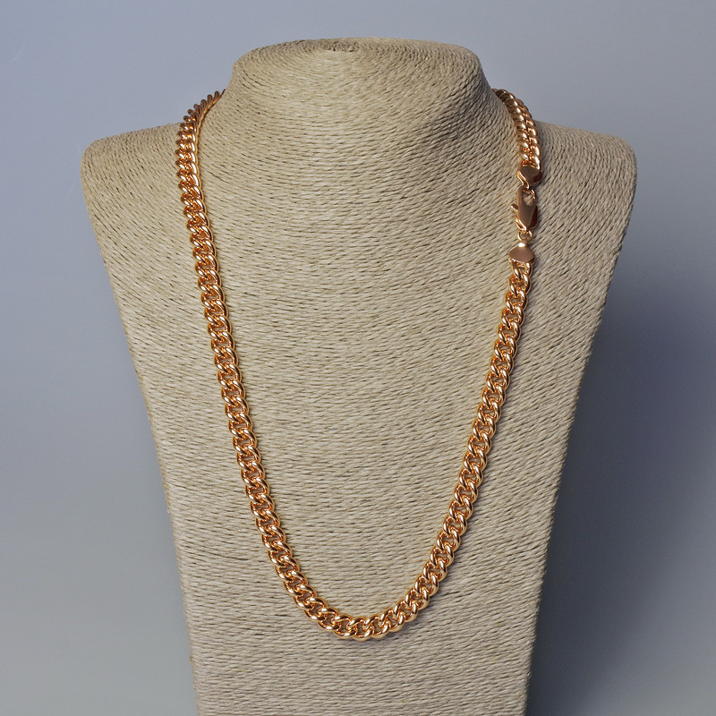 Chain Xuping Gold Plating 18K, thickness 8.6mm ±, length 60cm±