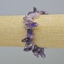 Amethyst & Charoite Bracelet, natural stone needle-cut chips, diameter 18x4mm+- (stretch), length 18cm+
