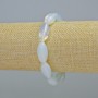 Moonstone (Synthetic) Bracelet Oval, Diameter 10x20mm+- (Stretch), Length 18cm+