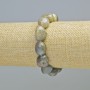Labradorite Bracelet Natural Stone Tumbled, Diameter 11x13mm+- (Stretch), Length 18cm+
