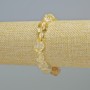 Citrine Bracelet Natural Stone Tumbled, Diameter 10x12mm+- (Stretch), Length 18cm+