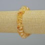 Citrine Natural Stone Chip Bracelet, diameter 11.5x4mm +/- (stretch), length 18cm+