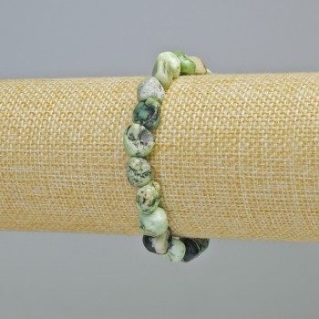 Valite Bracelet, natural stone tumbled beads, diameter 10mm+/- (stretch), length 18cm+
