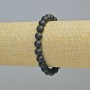 Shungite (Artificial) Bracelet Smooth Ball, Diameter 8mm+/- (Stretch), Length 18cm+