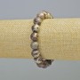 Picasso Jasper Bracelet Natural Stone Smooth Ball, Diameter 10mm+/- (Stretch), Length 18cm+