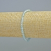 Topaz Bracelet Natural Stone Faceted Cube, Diameter 4mm+/- (Stretch), Length 18cm+