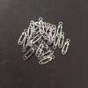 Pin Pendant Finding, 4.5x16mm+/-, pack 20g+/- 70pcs+