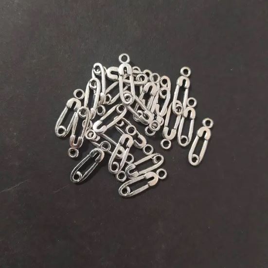 Pin Pendant Finding, 4.5x16mm+/-, pack 20g+/- 70pcs+