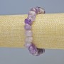 Amethyst Bracelet, Natural Stone Tumbled Nuggets, Diameter 10.5x8mm+/- (Stretch), Length 18cm+