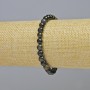 Hawk's Eye Bracelet, Natural Stone Smooth Round Beads, Diameter 6.5mm+/- (Stretch), Length 18cm+