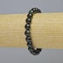 Hawk's Eye Bracelet, Natural Stone Smooth Round Beads, Diameter 8.5mm+/- (Stretch), Length 18cm+