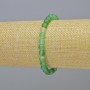 Green Agate Bracelet, matte natural stone smooth round beads, diameter 6mm+- (stretch), length 18cm+