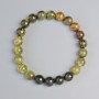 Grosular Bracelet (Green Garnet) Natural Stone Smooth Bead, Ø 8.5mm±, Stretch, 18cm+