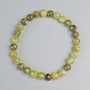 Grosular Bracelet (Green Garnet) Natural Stone Faceted Bead, Ø 6.5mm+, Stretch, 18cm+