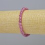 Tourmaline Rubellite Bracelet, natural stone smooth ball, diameter 6mm+/- (stretch), length 18cm+