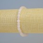 Rose Quartz Bracelet, natural stone faceted cube, diameter 5.5mm+- (stretch), length 18cm+