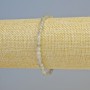 Labradorite Bracelet, Natural Stone Faceted Cube, Diameter 4mm+/- (Stretch), Length 18cm+