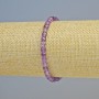 Amethyst Natural Stone Bracelet, faceted cube beads, diameter 4.5mm+/- (stretch), length 18cm+