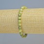 Green Opal Bracelet (imitation acrylic), smooth round beads, diameter 6mm+/- (stretch), length 18cm+