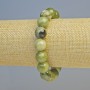 Green Opal Bracelet (acrylic imitation) smooth beads, diameter 12mm+/- (stretch), length 18cm+