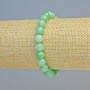 Amazonite Bracelet, natural stone smooth beads, diameter 8mm+/- (stretch), length 18cm+