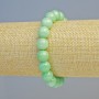 Amazonite Bracelet, natural stone smooth beads, diameter 10mm+/- (stretch), length 18cm+