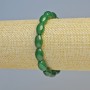 Chrysoprase Bracelet, natural stone oval, diameter 8x12mm+/- (stretch), length 18cm+