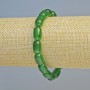 Chrysoprase Bracelet, natural stone cylinder, diameter 8x12mm+/- (stretch), length 18cm+