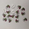 Wooden Children's Buttons Little Bears White, 15mm+-, Pack of 50pcs+