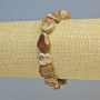 Picasso Jasper Bracelet, natural stone tumbled beads, diameter 10x13mm+- (stretch), length 18cm+