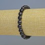 Aventurine 'Night of Cairo' Bracelet (Synthetic), Faceted Round Bead, Diameter 8mm+/- (Stretch), Length 18cm+