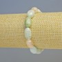Morganite Bracelet, Natural Stone Tumbled, Diameter 10x13mm+/- (Stretch), Length 18cm+