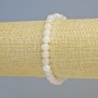Morganite Bracelet, Natural Stone Smooth Round Bead, Diameter 6.5mm+/- (Stretch), Length 18cm+