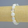 Moonstone Bracelet (Synthetic), Tumbled, Diameter 9x10mm+/- (Stretch), Length 18cm+