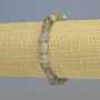 Labradorite Bracelet, Natural Stone Tumbled, Diameter 8x9mm+/- (Stretch), Length 18cm+