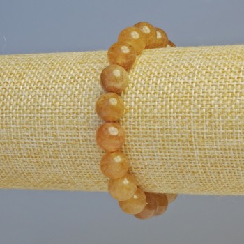 Calcite Bracelet, Smooth Round Bead, Diameter 10mm+/- (Stretch), Length 18cm+