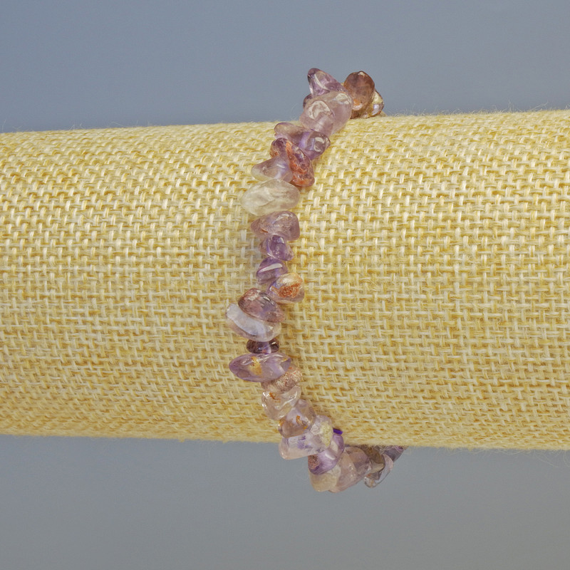 Ametrine Natural Stone Chip Bracelet, diameter 7x3mm+/- (stretch), length 18cm+