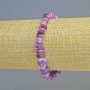 Mother-of-Pearl Bracelet, Dyed Purple Chip, diameter 7x2.5mm+/- (stretch), length 18cm+