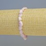 Kunzite Natural Stone Tumbled Bracelet, diameter 6x9mm+/- (stretch), length 18cm+