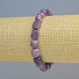 Lepidolite Natural Stone Tumbled Bracelet, diameter 11-12x8-9.5mm+/- (stretch), length 18cm+