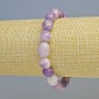 Lepidolite Natural Stone Tumbled Bracelet, diameter 9x10mm+/- (stretch), length 18cm+