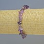Bracelet Amethyst Natural Stone Chip, Diameter 7x3mm+/- (Stretch), Length 18cm+