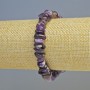 Bracelet Amethyst Natural Stone Chip, Diameter 13x4mm+/- (Stretch), Length 18cm+