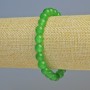 Bracelet Chrysoprase (Synthetic) Smooth Ball, Diameter 8mm+/- (Stretch), Length 18cm+
