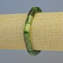 Bracelet Canadian Jadeite Natural Stone Faceted Chip, Diameter 8x12mm+/- (Stretch), Length 18cm+
