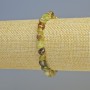 Bracelet Grossular (Green Garnet) Natural Stone Tumbled Beads, Diameter 7mm+- (Stretch), Length 18cm+